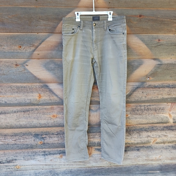 Jachs NY Straight Leg Khaki Stretch  Cotton Traveler Pants Mens Size 32 - Picture 1 of 8